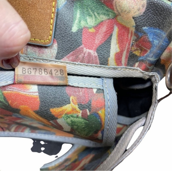 Dooney & Bourke Candy Print Small Vintage Unique Handbag - Picture 3 of 8